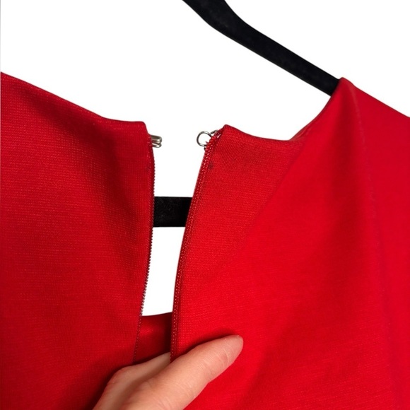 HI THERE from Karen Walker Red Sleeveless Pleated A-Line Dress Size US 10 - Picture 10 of 15